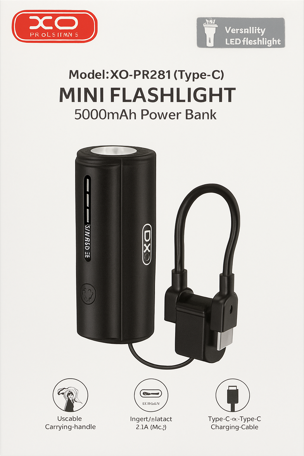 Mini Flashlight Power Bank