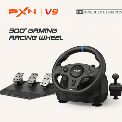 V9 900° Gaming Racing Wheel | Force Feedback | South Africa