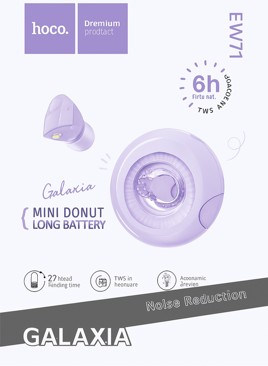 EW71 Mini Donut Wireless Earbuds