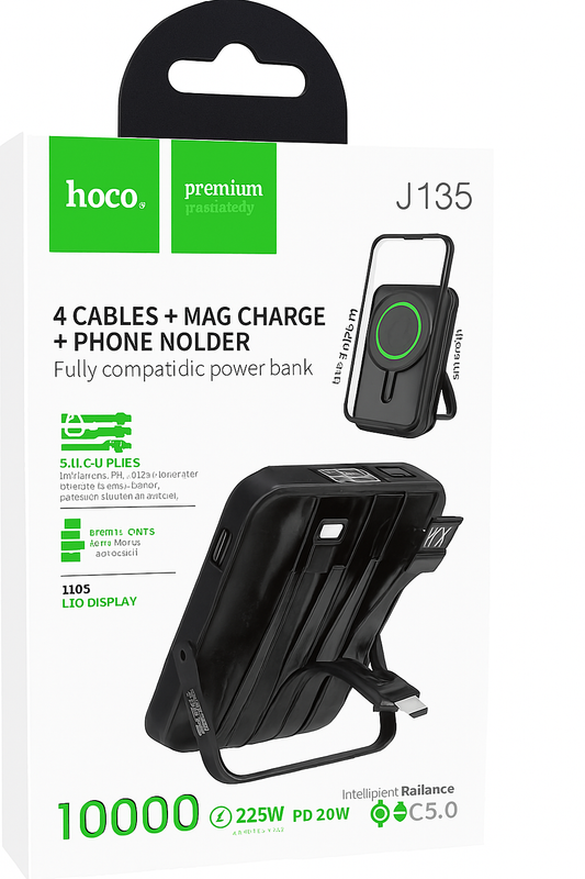 Hoco J135 Multifunctional Power Bank – 10,000mAh