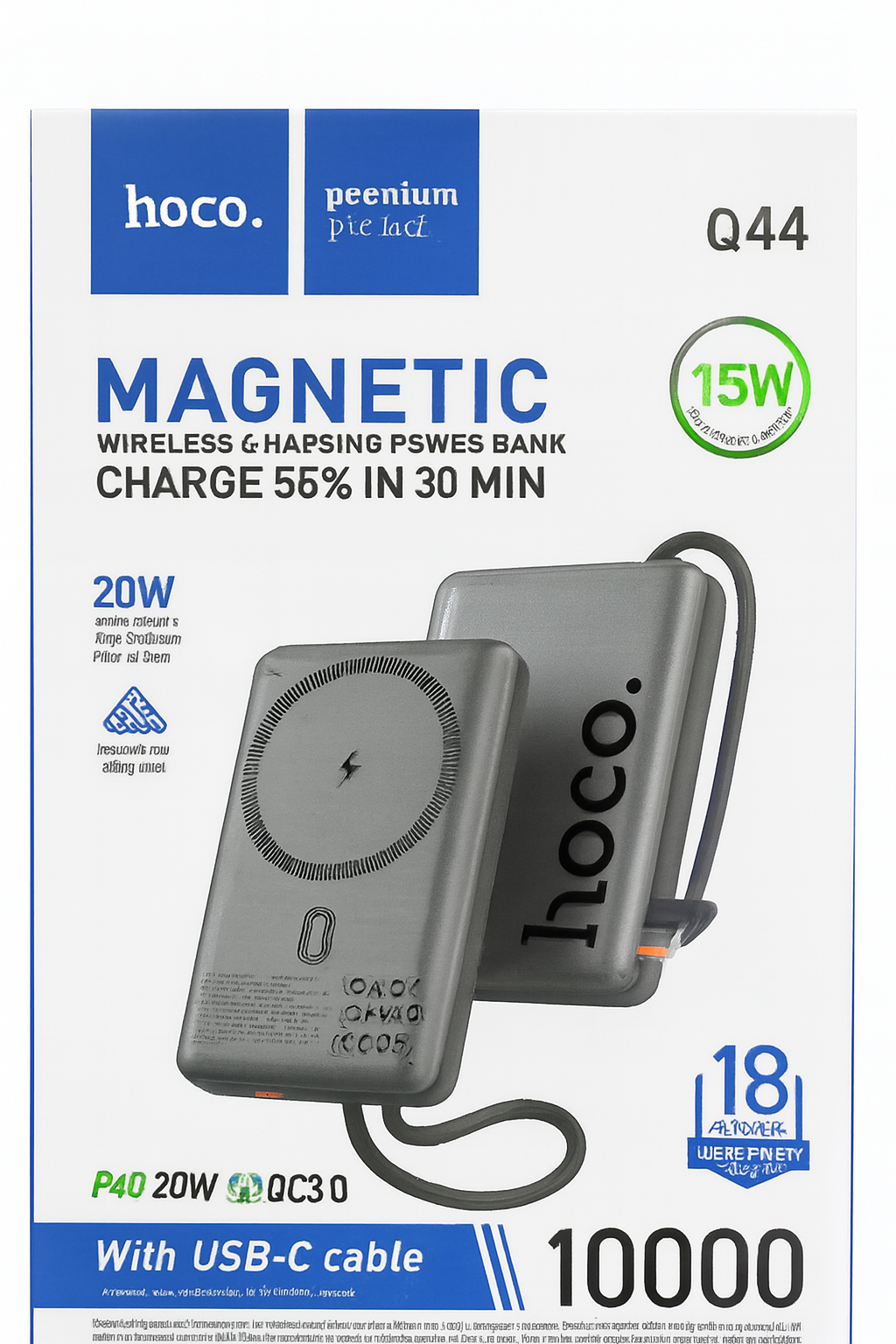 Hoco Q44 Magnetic Wireless Charging Power Bank