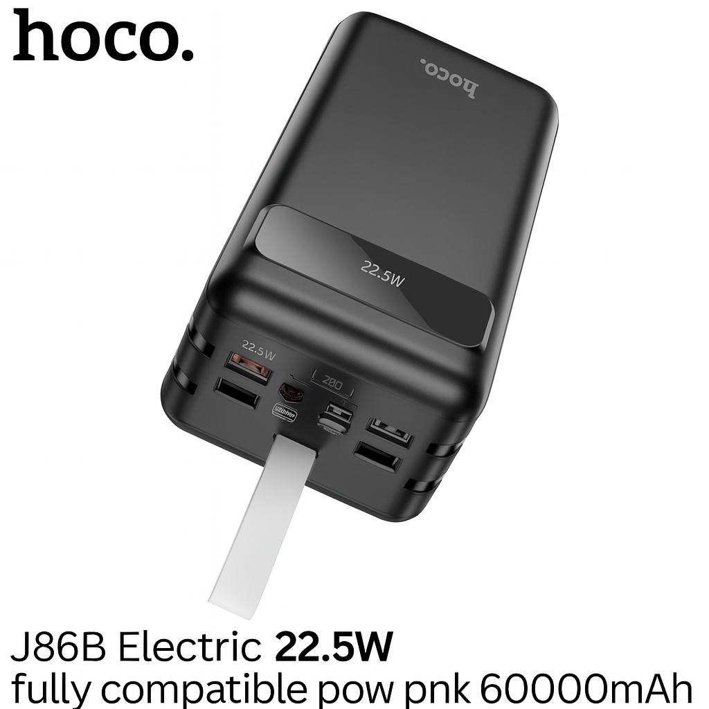 Hoco J86B Power Bank – 60,000mAh