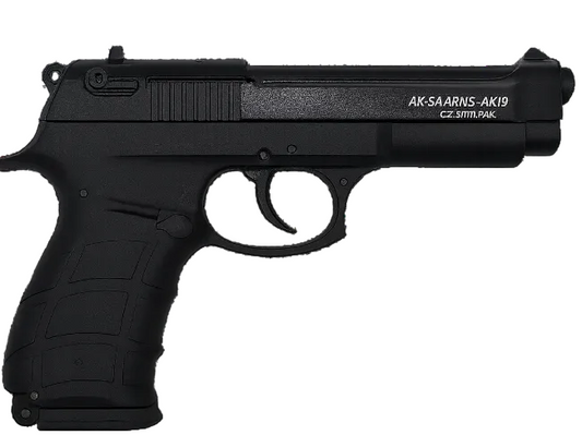 Aksa AK18 Black 9mm P.A.K. Tactical Blank Pistol
