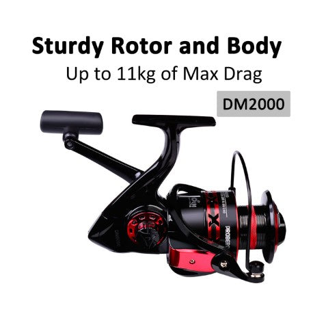 Fishing Reel Fishing Spinning Reel Fishing Gear CNC Machined Metal Spool - DM2000 & DM3000