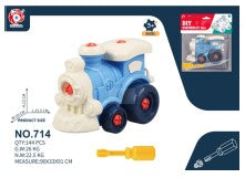 DIY Screw & Remove Car Set – Train, Plane & Racer Toys