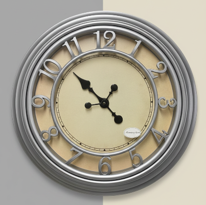 Morning Time Wall Clock – 20-Inch Roman Numeral Design