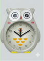 Owl Alarm Clock – Cute Twin Bell Design in Pink, Green & Gray