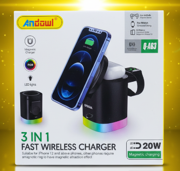 Fast Wireless Charger – Magnetic Dock