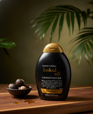 Love JoJo Kukui Oil Conditioner – Hydrate & Defrizz with Hawaiian Shine (400g) +(400g)