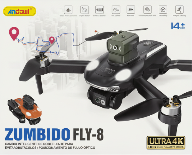 Drone GPS  – Dual Camera, 4K HDR, Intelligent Fligh