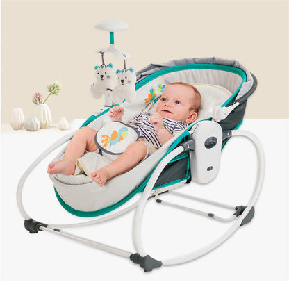 Baby Bed, Seat & Travel Cradle | Grey & Teal