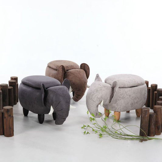 Elephant Ottoman Footstool With Storage