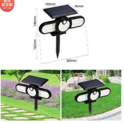 Solar Induction Lamp – 112 LED Motion Sensor Light for Outdoor Security