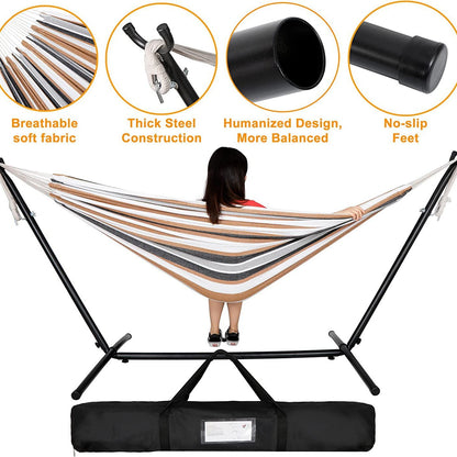 Double Hammock Stand 300KG Capacity Lightweight 13KG