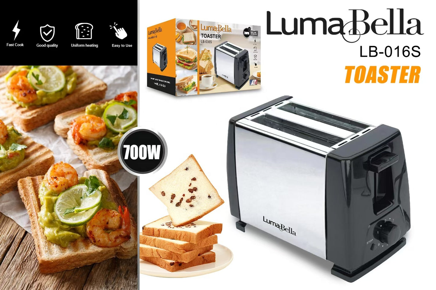 Toaster – Crisp, Golden Toast Every Time