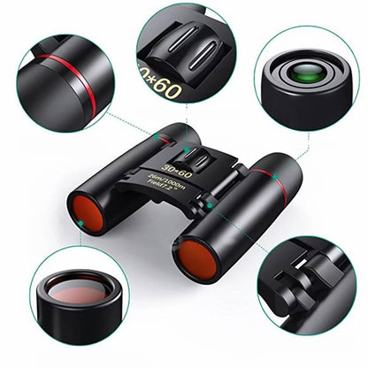 Binoculars 30X60  Portable Low Light Outdoor Night Vision Telescope & Optics
