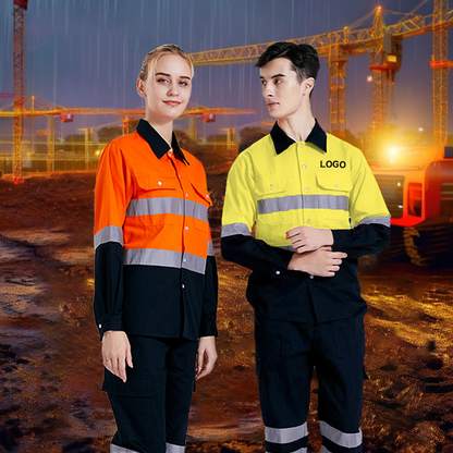 High-Visibility Long Sleeve Work Shirt – Safety Meets Durability