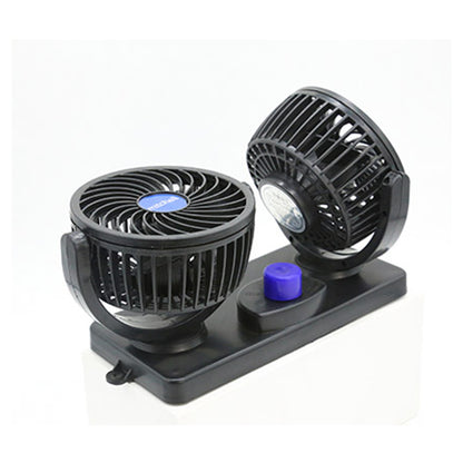 USB Dual 4-Inch Car Fan – 100% Pure Copper Motor