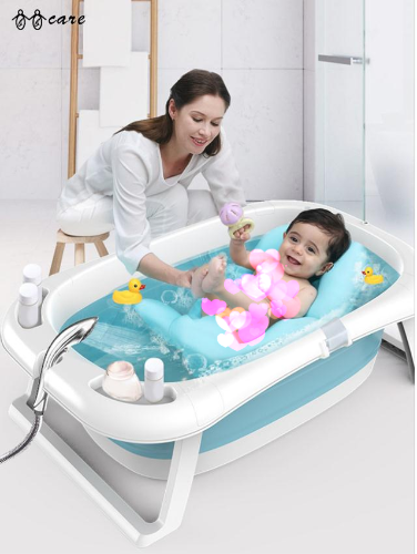 Baby Foldable Bath Tub Set
