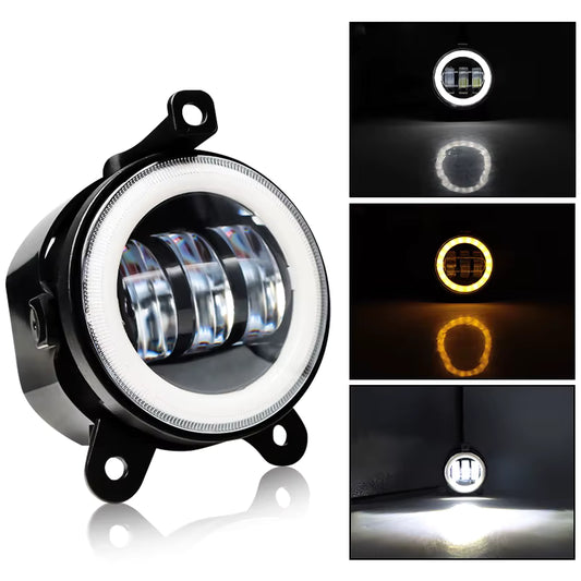 LED Fog Lights – 3.5"Dual-Color with Flowing Indicator (30W)