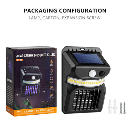 Solar Sensor Mosquito Killer – Electric Shock Lamp for Outdoor Protection