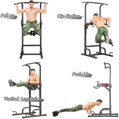 Home Gym Fitness Training Pull up Bar Dip Station Parallel