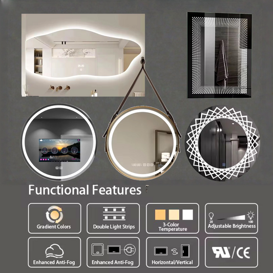 BOLEN Round LED Bathroom Mirror – 60cm