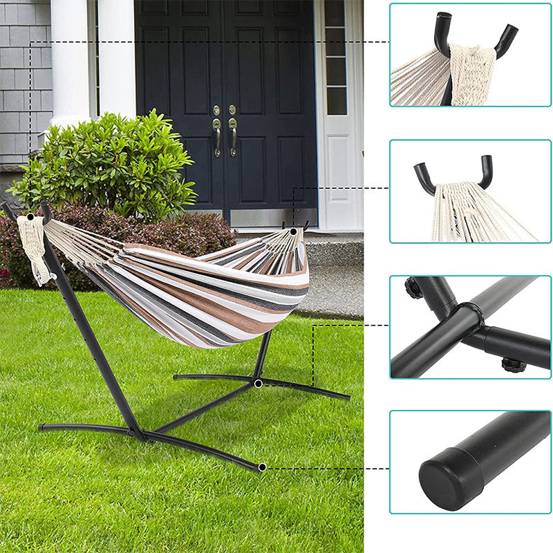 Double Hammock Stand 300KG Capacity Lightweight 13KG