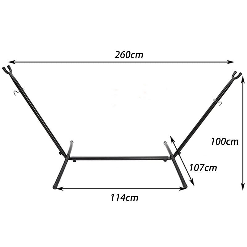 Double Hammock Stand 300KG Capacity Lightweight 13KG