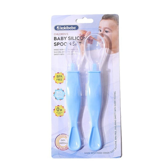 Baby Silicone Spoon Set – 2-Pack Soft Feeding Spoons