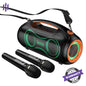 Hoco DS67 SuperBass Pro 600 Wireless Party Speaker - 600W Hi-Fi Karaoke System with 2 Wireless Microphones & RGB Lights