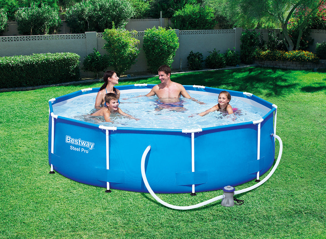 Round Pool – Heavy-Duty Frame, 4-Person Capacity