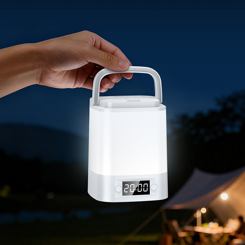 Hoco Portable Night Light with Digital Clock HX15 - Rechargeable LED Bedside Lamp