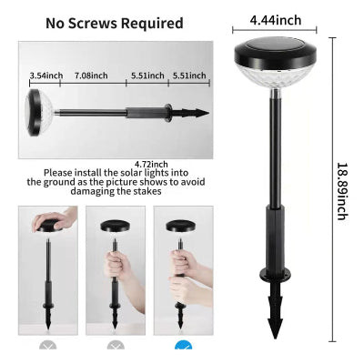 Nuopake Solar Garden Lights & Pathway Lamps