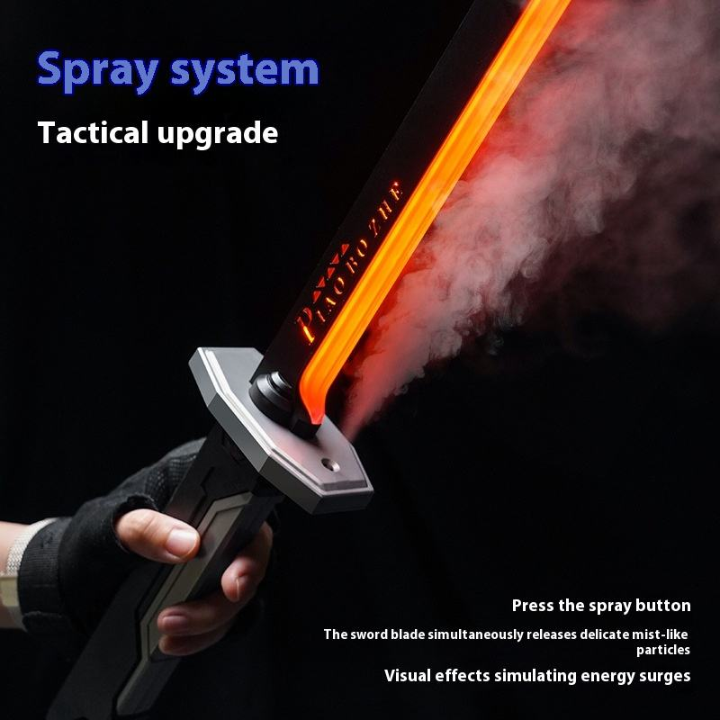 PiaoBoZhe Interstellar Lightsaber Sword – Sparks, Spray & RGB Lighting