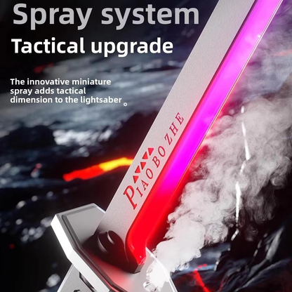 PiaoBoZhe Interstellar Lightsaber Sword – Sparks, Spray & RGB Lighting