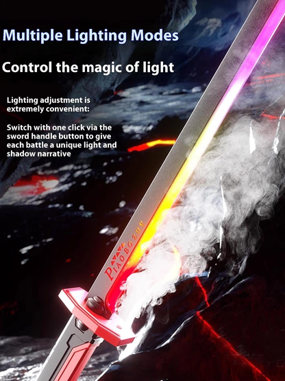 PiaoBoZhe Interstellar Lightsaber Sword – Sparks, Spray & RGB Lighting