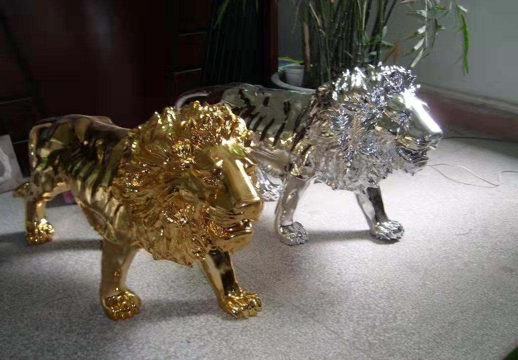 Golden Lion Sculpture