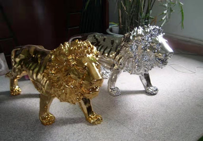 Golden Lion Sculpture