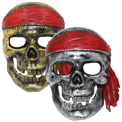 Pirate Skull Mask Set – Silver &  Gold