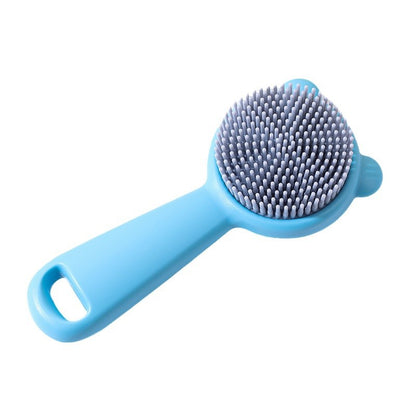 Bear-Shaped Baby Silicone Bath Brush