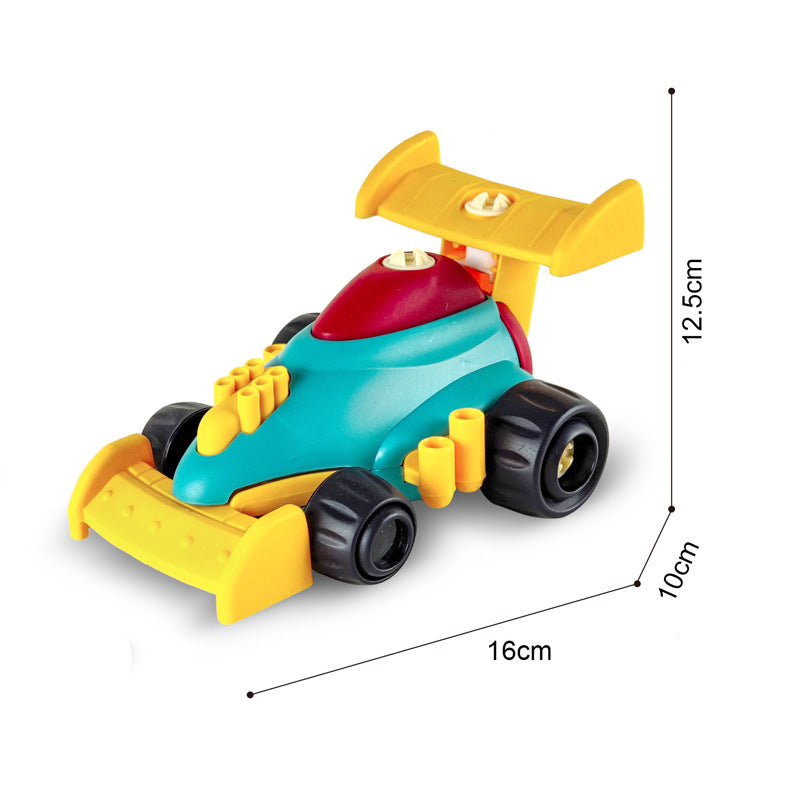 DIY Screw & Remove Car Set – Train, Plane & Racer Toys