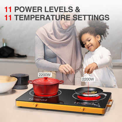 Electric Stove | 2400W | Dual Burner