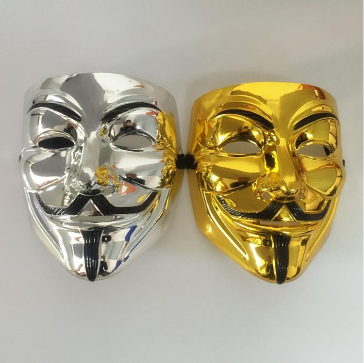 Metallic Guy Fawkes Mask
