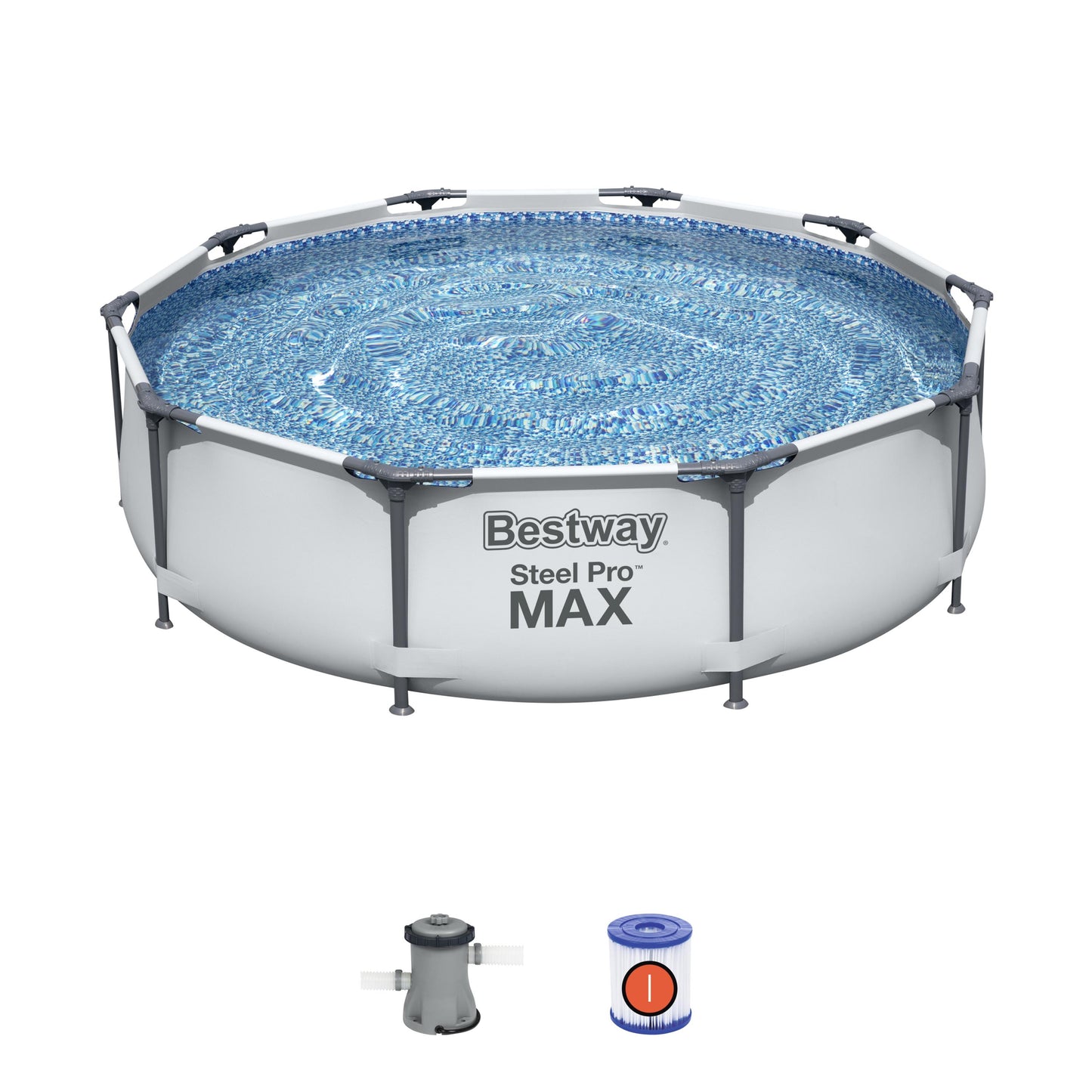 Round Pool – Heavy-Duty Frame, 4-Person Capacity