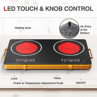 Electric Stove | 2400W | Dual Burner