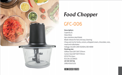 Wonder Chopper | 400W | 2.0L Capacity