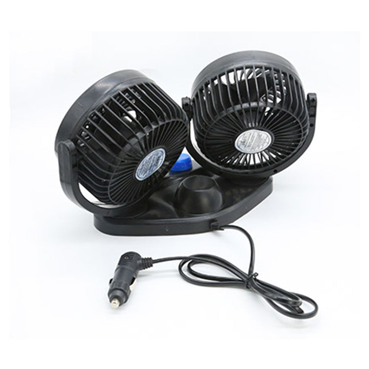 USB Dual 4-Inch Car Fan – 100% Pure Copper Motor