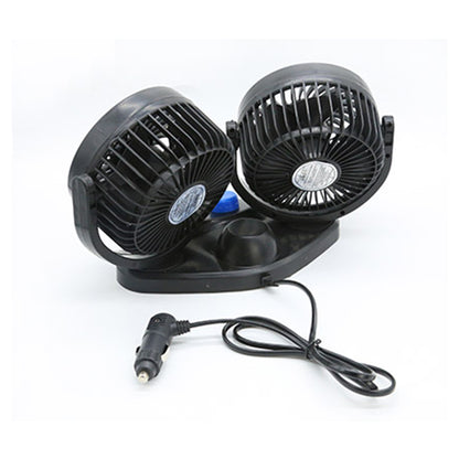 USB Dual 4-Inch Car Fan – 100% Pure Copper Motor