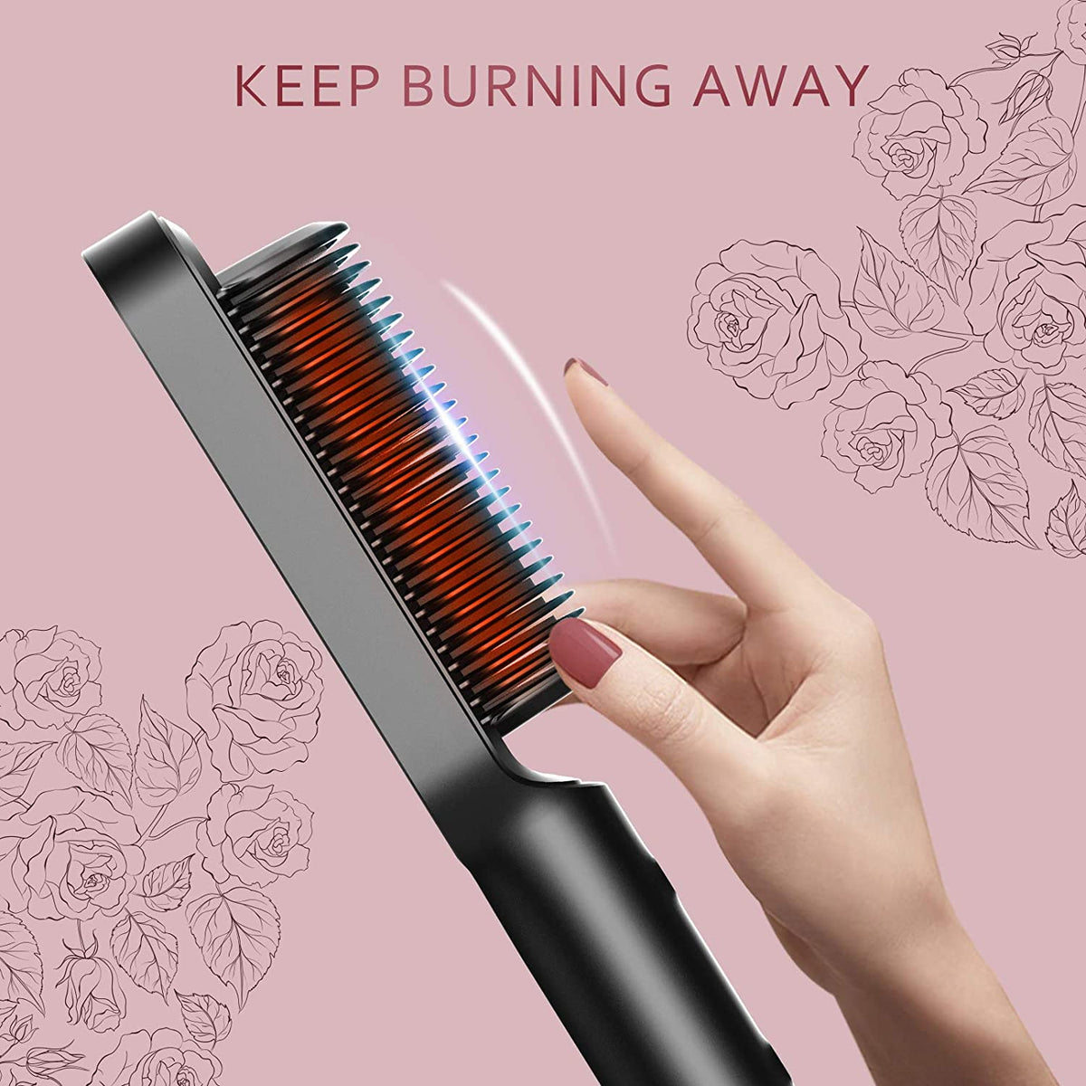Hair Straightener Brush| 230°C Max